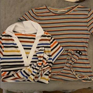 Striped bodysuit bundle!!